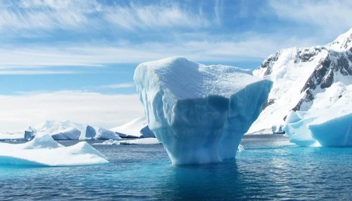 En la figura se puede observar un glaciar del tipo polar.